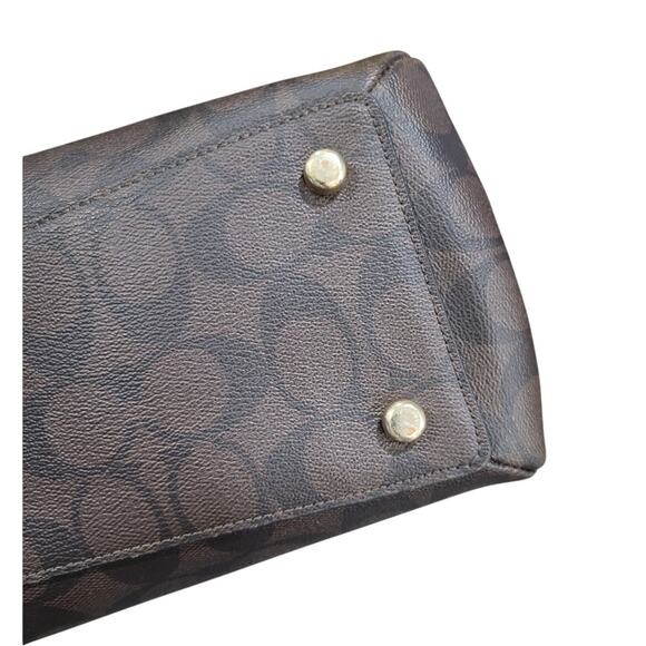 Coach Sage Carryall Signature Canvas Bag Shoulder‎ Crossbody Purse Classic - Picture 9 of 16